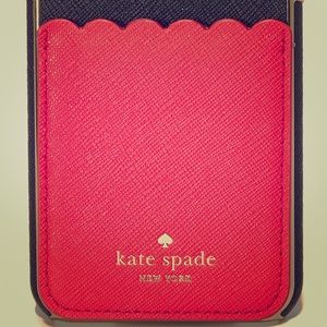 SALE! Kate Spade Scalloped phone pocket, NIB Red